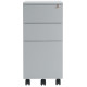 Thurrock Narrow Lockable Steel Mobile Pedestal